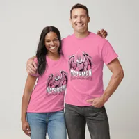Pink Mothman Part Man Part Moth T-Shirt
