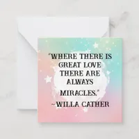 *~  Kindness Miracles   AP62  Note Card