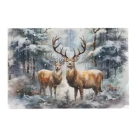 Reindeer in Winter Wonderland Placemat