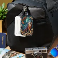 Wild Spirit: Wolf and Birds Luggage Tag