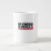 No Kings In America USA Minimal Clean Giant Coffee Mug
