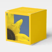 Yellow Sunflower and Blue Sky Wedding Favor Boxes