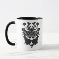 Moth Talisman - Whimsigoth Drawing - White Version Mug