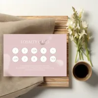 Pink Nail Artist Marketing Client Rewards Loyalty Card