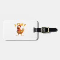 F-Caw-F Christmas Funny Chicken Christmas Essentia Luggage Tag