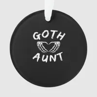Goth Aunt Funny Emo Auntie Punk Cute Skeleton Hand Ornament