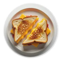 A Grilled Cheese Sandwich on a Plate Ceramic Knob