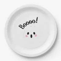 A Cute White Boo Creative Casual Paper Plates
