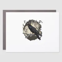 F-Caw-F Funny Raven Pun Gothic Crow Humor Retro Cl Car Magnet