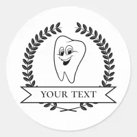 Dentist Tooth Certificate Sticker for Patients