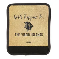 Girls Trippin' to... Your Destination Name Gold Luggage Handle Wrap