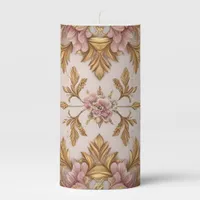 Luxurious Vintage Floral Candle