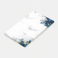 Blue Sapphire Watercolor Geode Post-it Notes