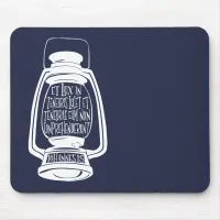 Et Lux In Tenebris John 1 in Latin Verse Mouse Pad