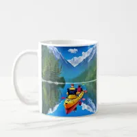 Couple in Kayak | Kayaking Themed Coffee Mug