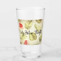 Only Positive Thoughts Glass
