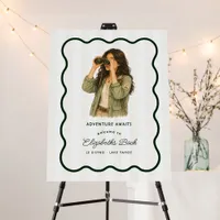 Adventure Awaits Camp Bachelorette Welcome Foam Board