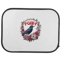 Gothic Raven Funny Halloween F-Caw-F Crow Vintage  Car Floor Mat