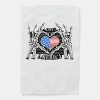 America Skeleton Hands Graphic Impression Garden Flag
