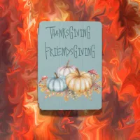 Thanksgiving Friendsgiving Colorful on Blue | iPad Air Cover