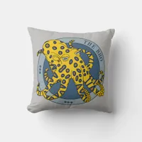 Funny Australian Blue Ringed Octopus Throw Pillow