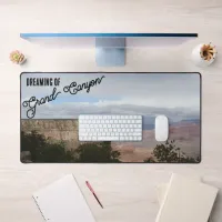 Dreaming of Grand Canyon Cloudy Sky Photo Desk Mat