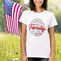 4th Of July BBQ Personalized Family Reunion Unisex T-Shirt