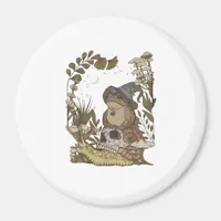 Cottagecore Mushroom Botanical Witchy Frog Goblinc Magnet