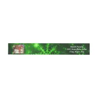 Merry Elves Wrapping Present Around Address Labels