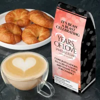Elegant 35th Coral Wedding Anniversary Celebration Roasted Coffee