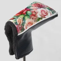 Whimsical Rose Pattern Golf Head Cover