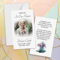 Forever in our Hearts | Memorial Bookmark Prayer Note Card