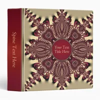 Batik Star Satin Gold+Burgundy Album Binder