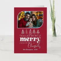 Bold Holiday Hand Drawn Merry Christmas Photo