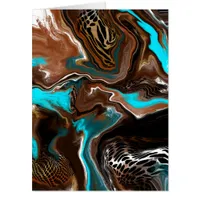 Personalized Jumbo Sized Birthday Abstract Art Card