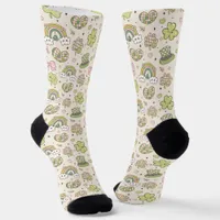 Colorful Kawaii St. Patrick’s Day Cute Lucky Socks