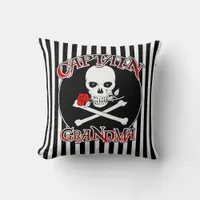 Captain Grandma Throw Pillow