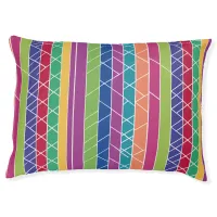 Colorful Stripes Pet Bed