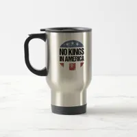 No Kings In America Vintage Patriotic No Kings Cre Travel Mug