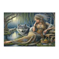 Moonlit Enchantment in the Mystic Forest Acrylic Print