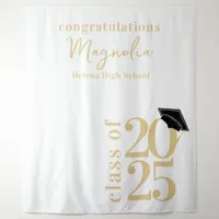 2025 Graduation Cap Banner Backdrop