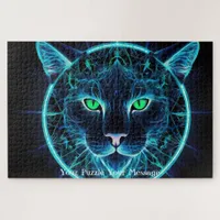 Neon Mandala Majesty Jigsaw Puzzle