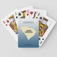 Playing Cards - South Carolina State Map with City