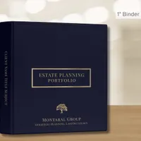 Elegant Navy Blue Gold Estate Planning 3 Ring Binder