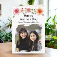 Happy Auntie's Day | Personalized Photo Card