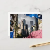 Mixed media Architecture Collage Postcard