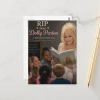 Beautiful Blond Angel Woman Reading to Children Postcard