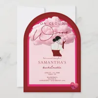 Bride On Cloud Wine Napa Winery Bachelorette Party Invitation