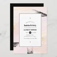 Pastel Paint Splash Bachelorette Party Invitation