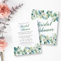 Bridal Shower Elegant Greenery Eucalyptus Card